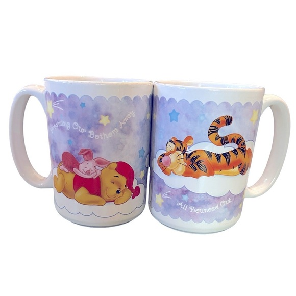 Winnie the Poo and Tigger Mugs “Dreaming Our Bothers Away” Disney Classi… - Picture 6 of 6